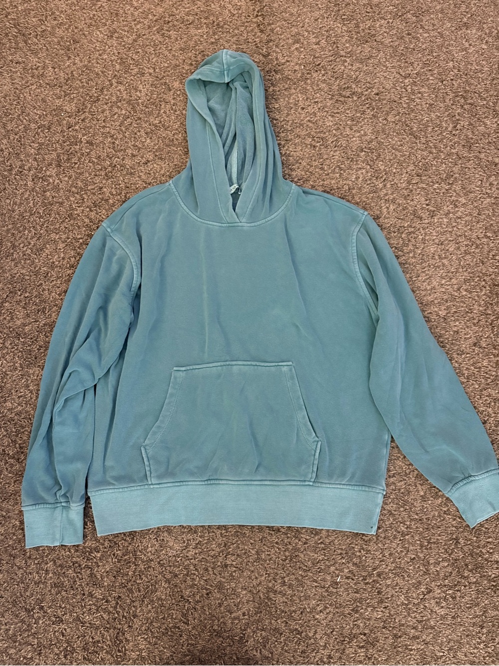 Zenana Outfitters Washed Teal Women's Hoodie